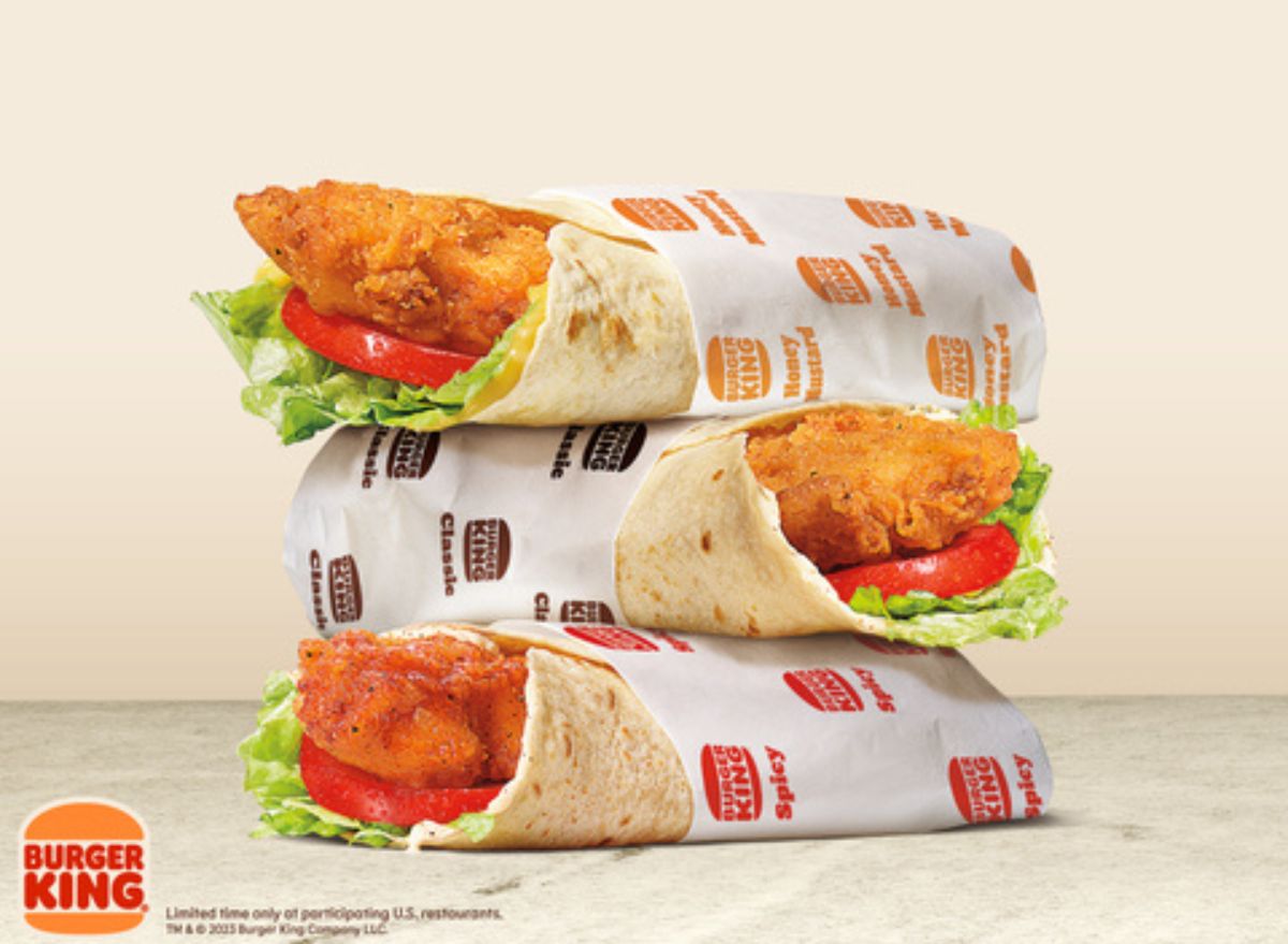 Burger King Is Launching a Line of Royal Crispy Chicken Wraps