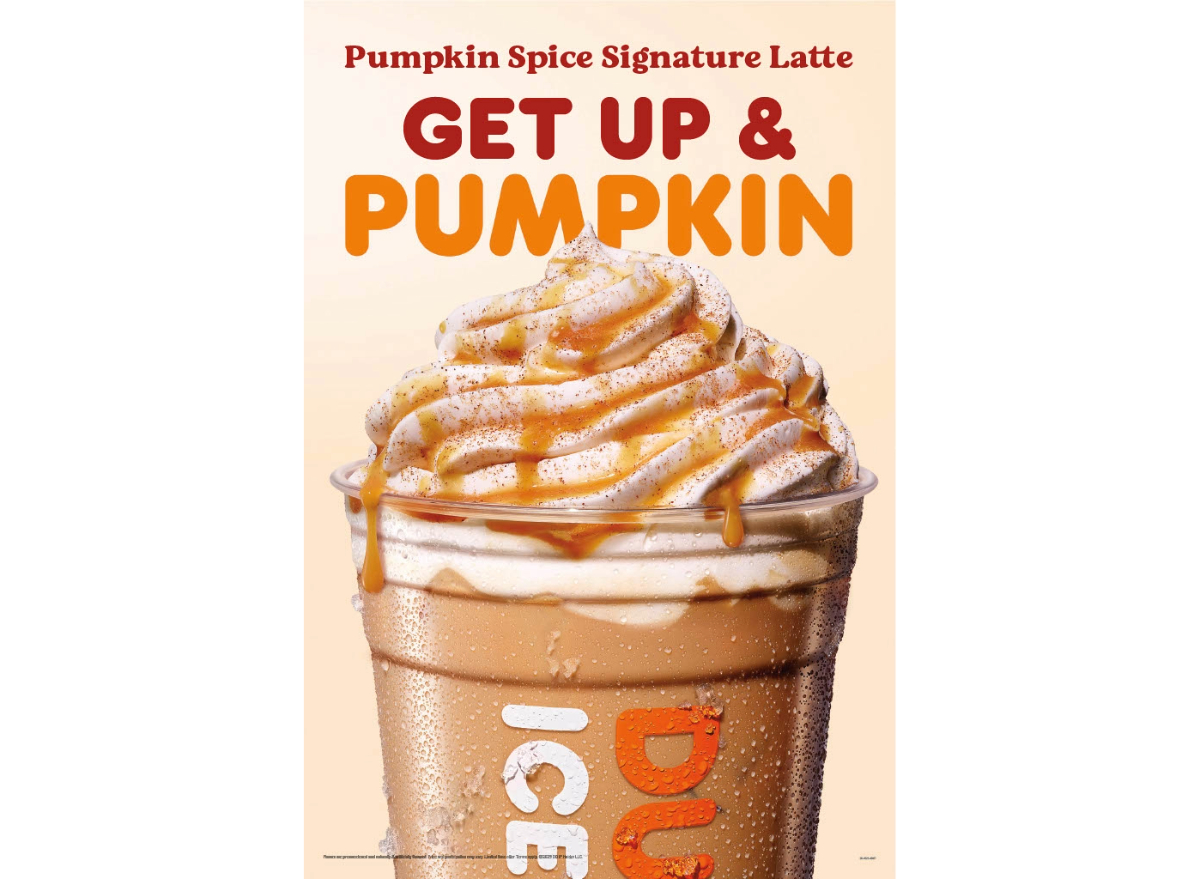 Dunkin' Just Brought Back the PSL & Its Fall Menu