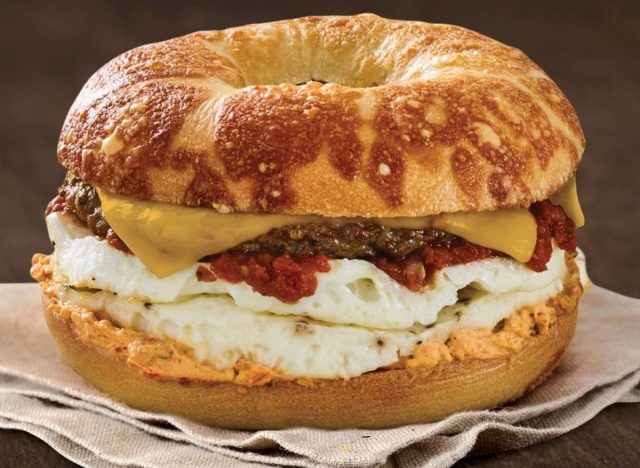 Einstein Bros Bagels Santa Fe Egg White Breakfast Sandwich