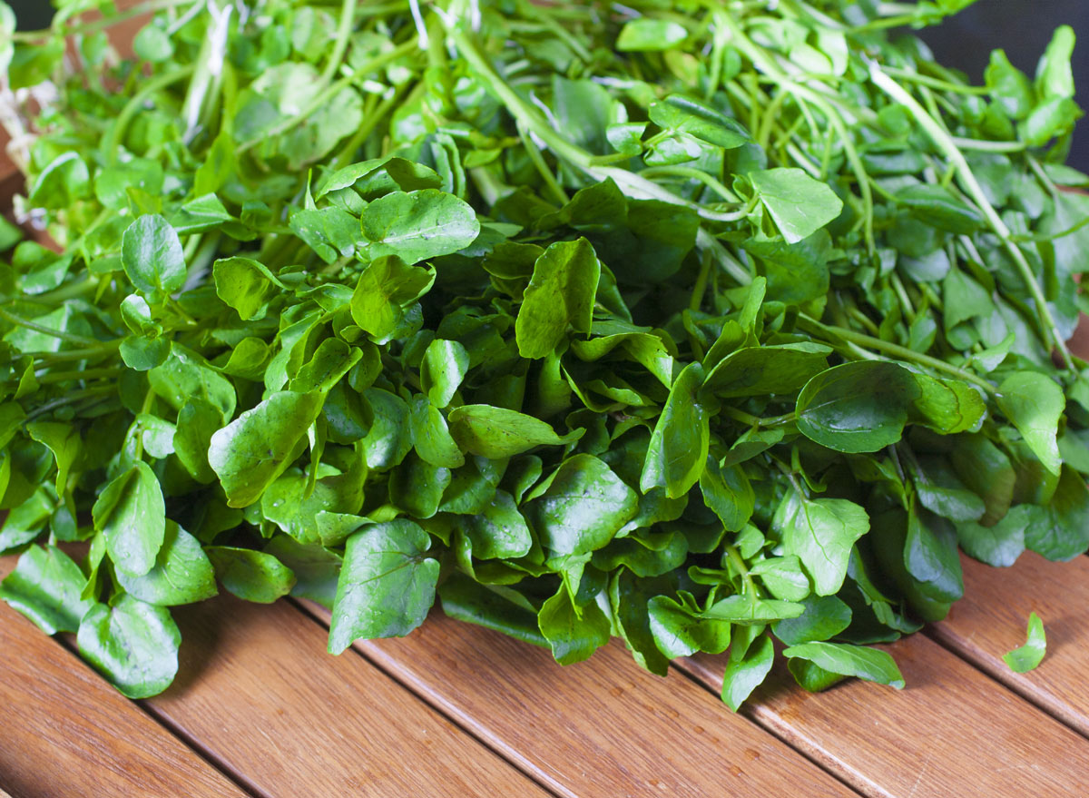 watercress wooden board