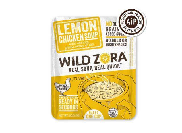 pouch of Wild Zora Lemon Chicken Soup