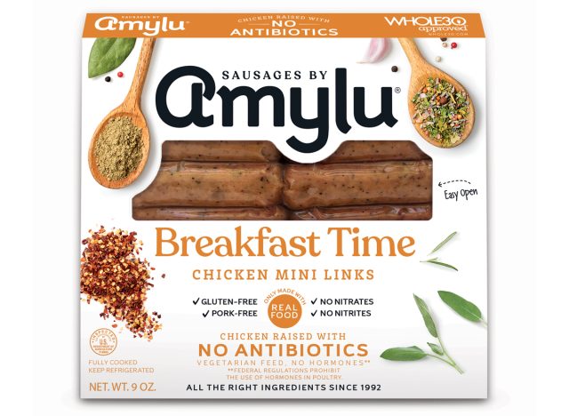 Amylu Breakfast Time Mini Chicken Sausage Links