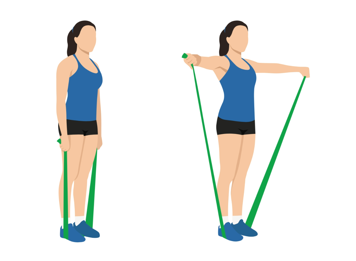 9 Easy Resistance Band Exercises To Melt Armpit Pooch Fat