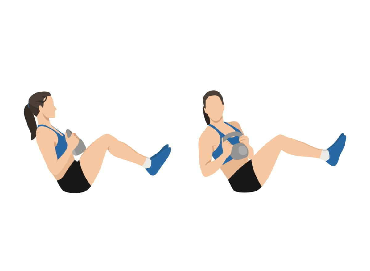 10 Easy Kettlebell Exercises for Women To Melt Belly Fat