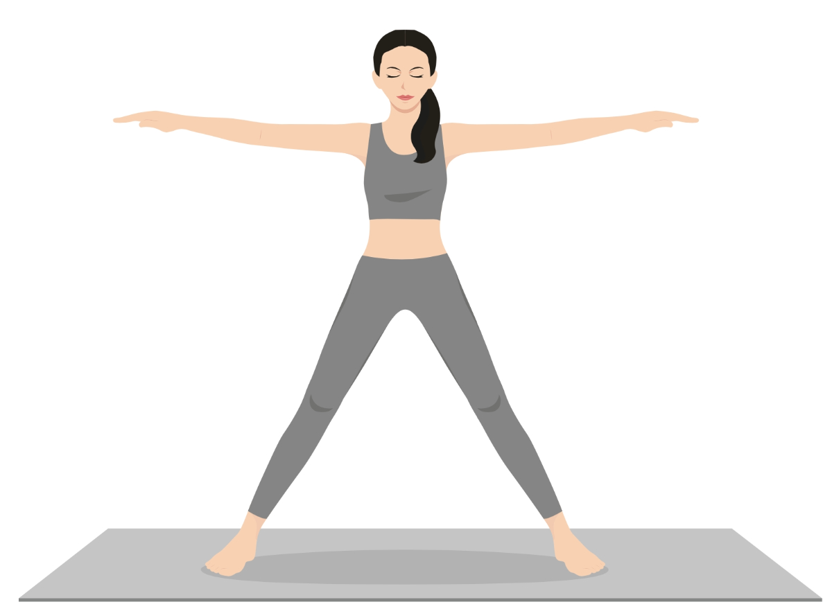 yoga stretching pose