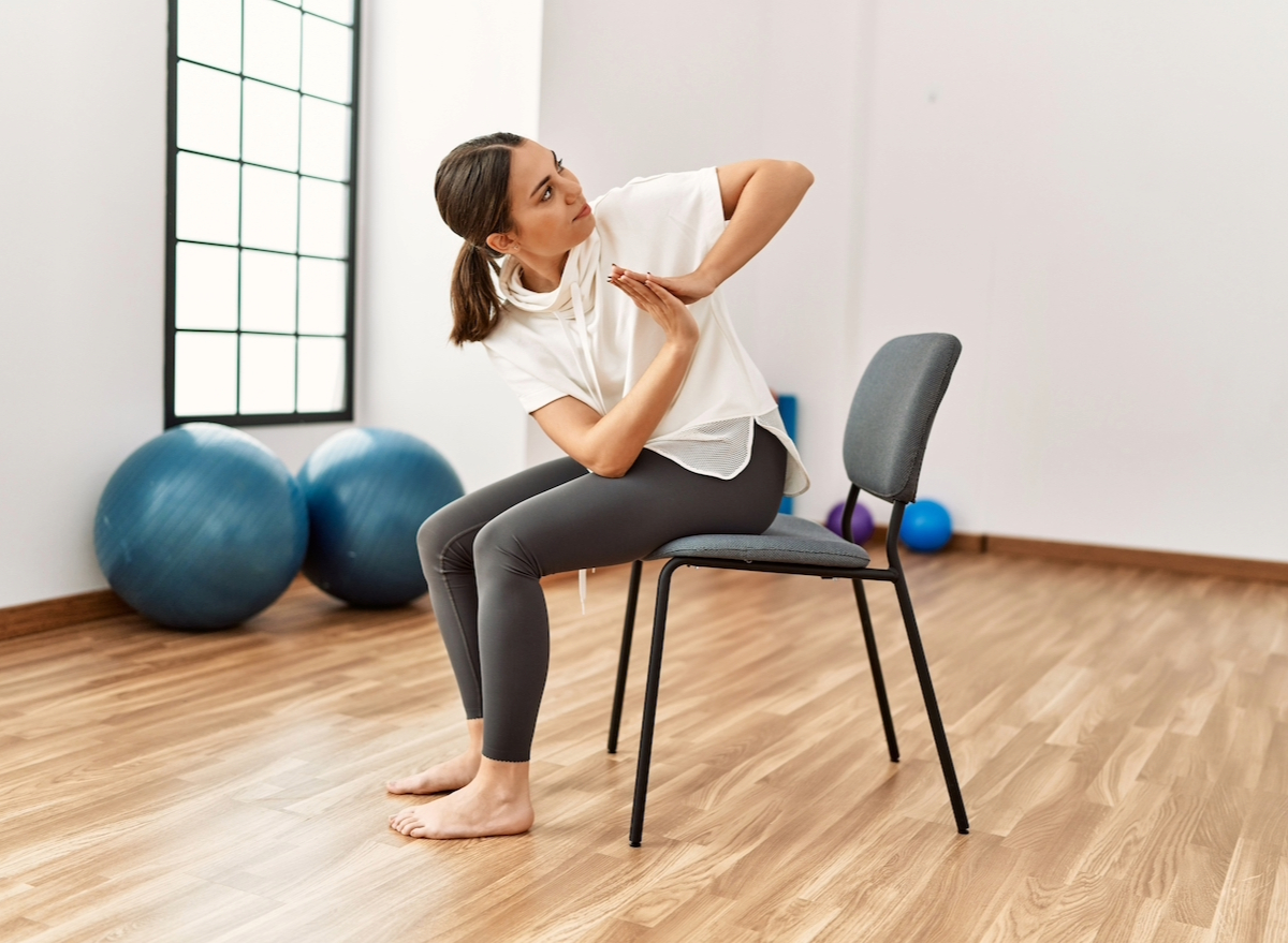 5 Best Chair Yoga Workouts To Melt Love Handles