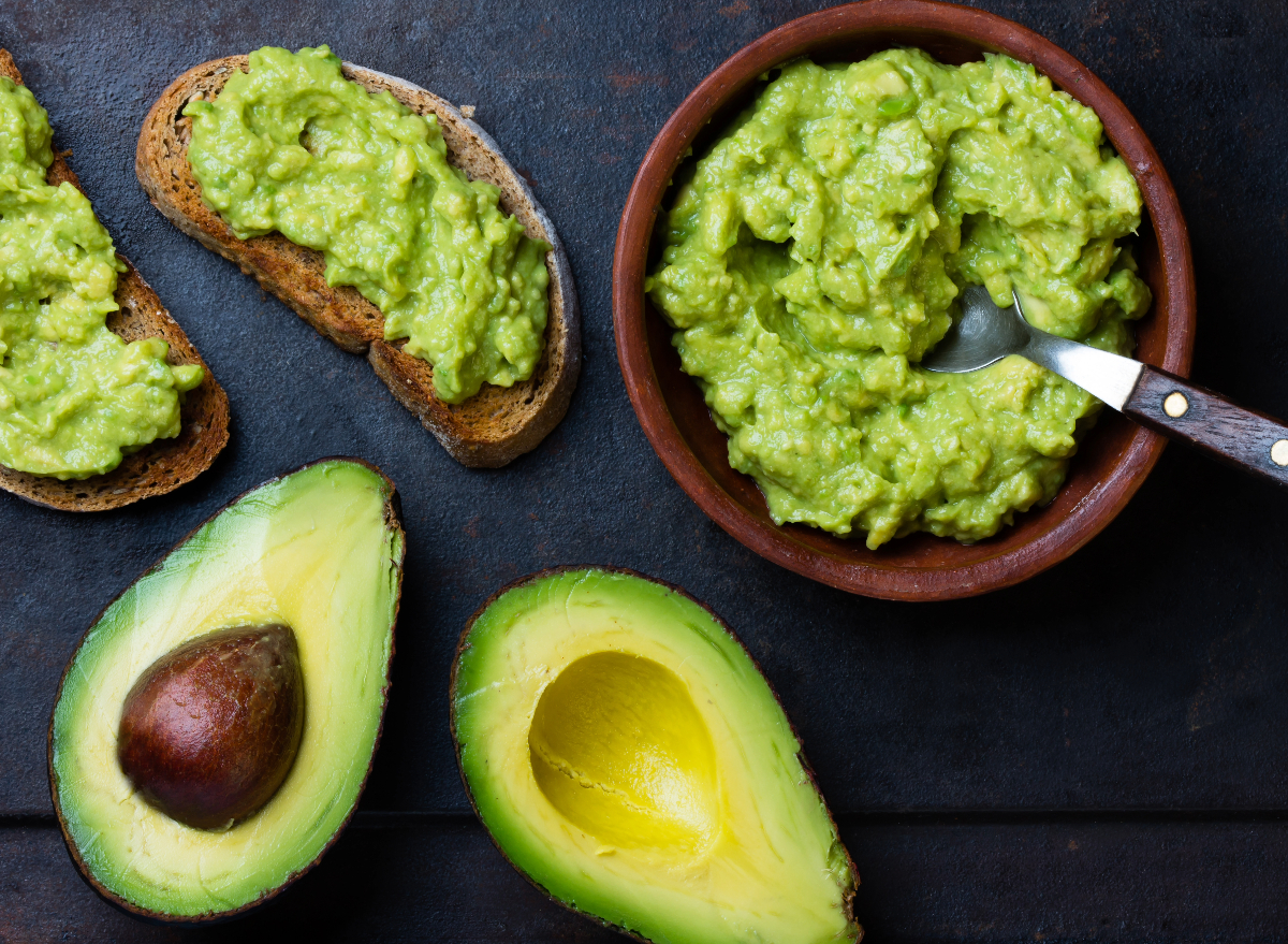 avocados, guacamole, toast