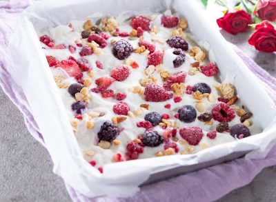 berry yogurt bark