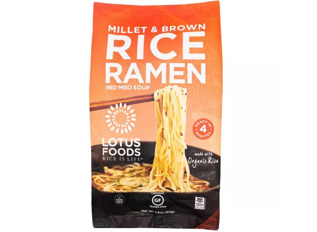 Lotus Foods Organic Millet & Brown Rice Ramen Noodles with Red Miso Soup