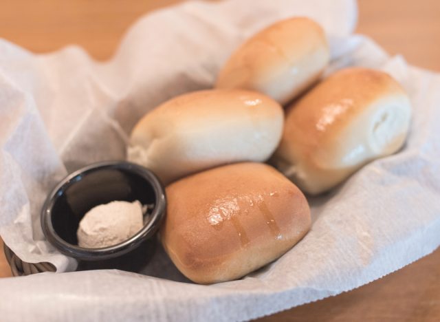 texas roadhouse rolls with cinnamon honey butter