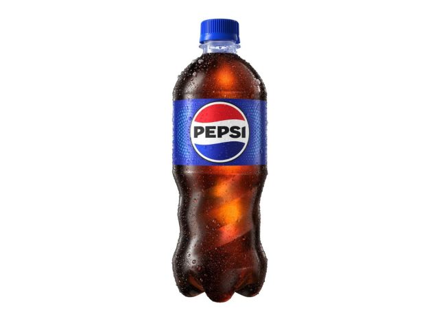 bottle of Pepsi on a white background