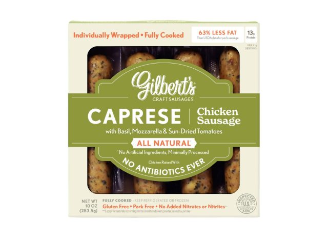 package of gilbert's chicken sausage