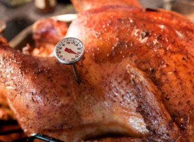 meat thermometer in turkey