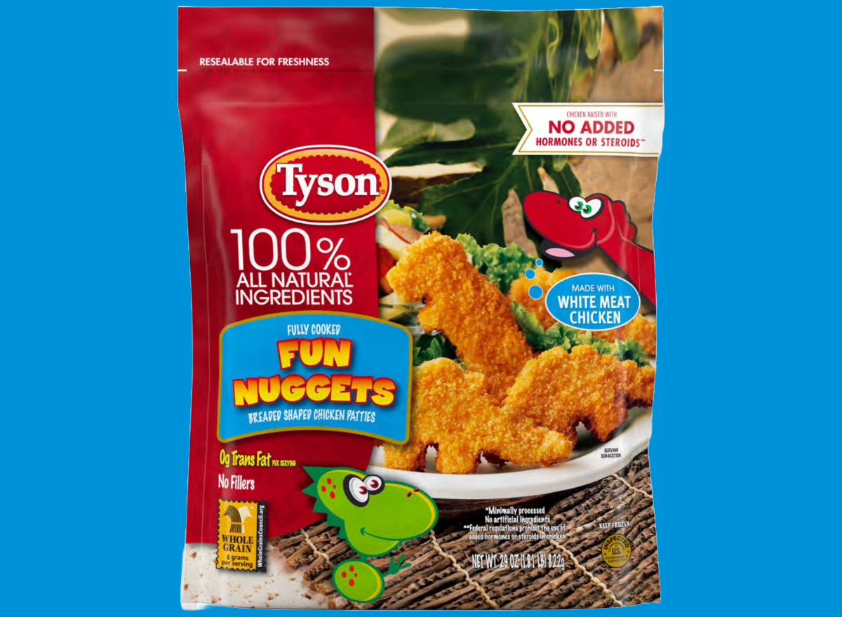 Tyson Recalls Dinosaur Chicken Nuggets that May Contain Metal