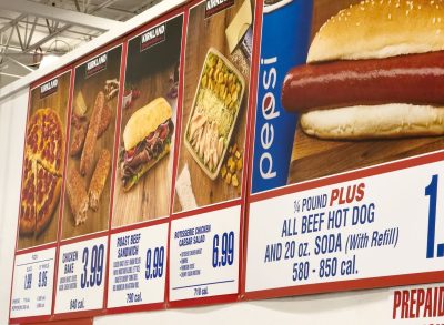 Costco food court menu