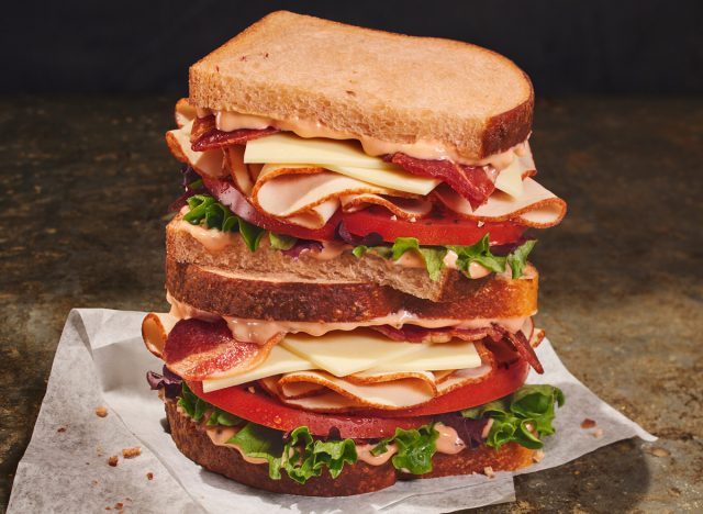 Panera Bread Bacon Turkey Bravo Sandwich