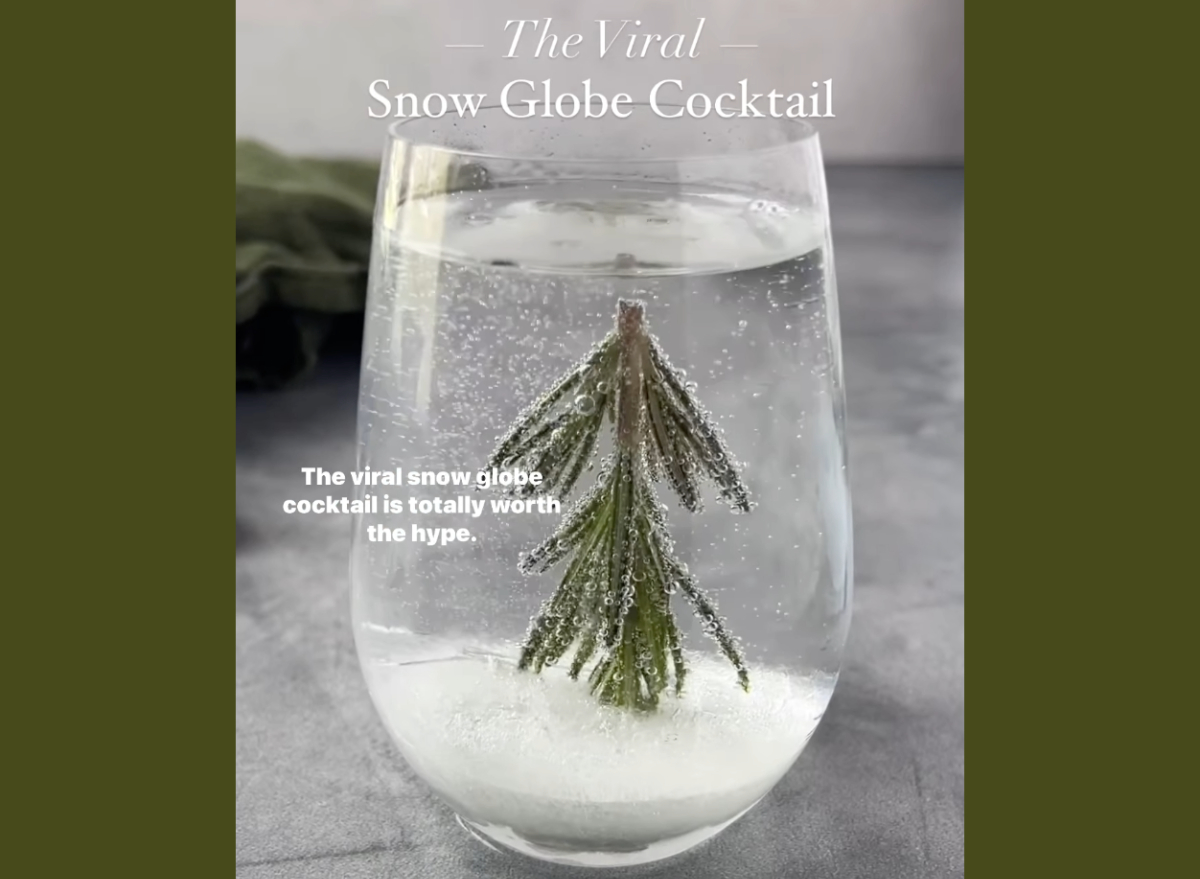 Everyone Is Making This Snow Globe Cocktail—and It's So Simple!