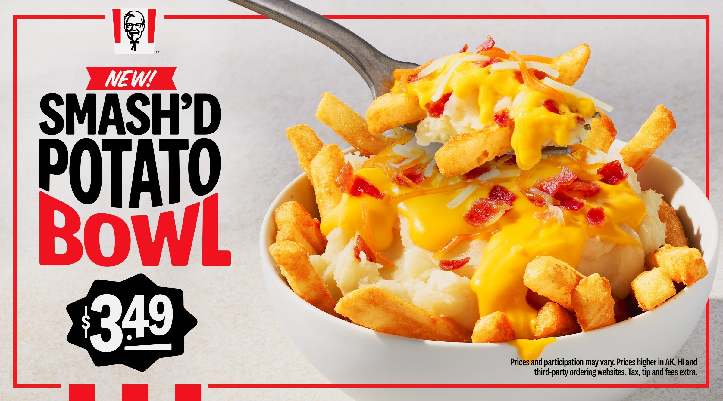 Kfc Launches Smashd Potato Bowls Loaded With Cheesy Spuds 