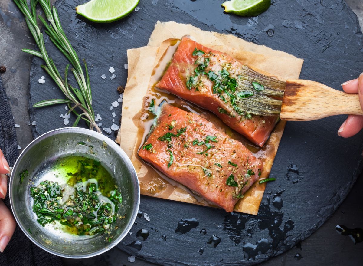 The Best Way To Cook Salmon Perfectly In An Air Fryer Eat This Not That   Marinating Salmon 