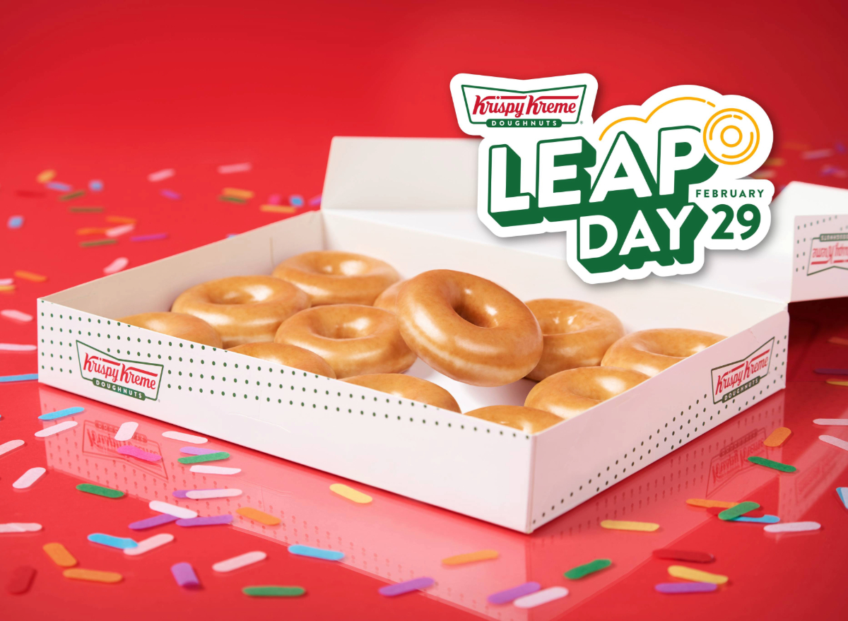 Krispy Kreme Is Giving Out Free Doughnuts for Leap Day