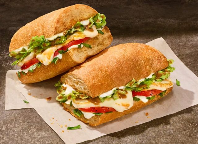 Panera Toasted Garden Caprese Sandwich