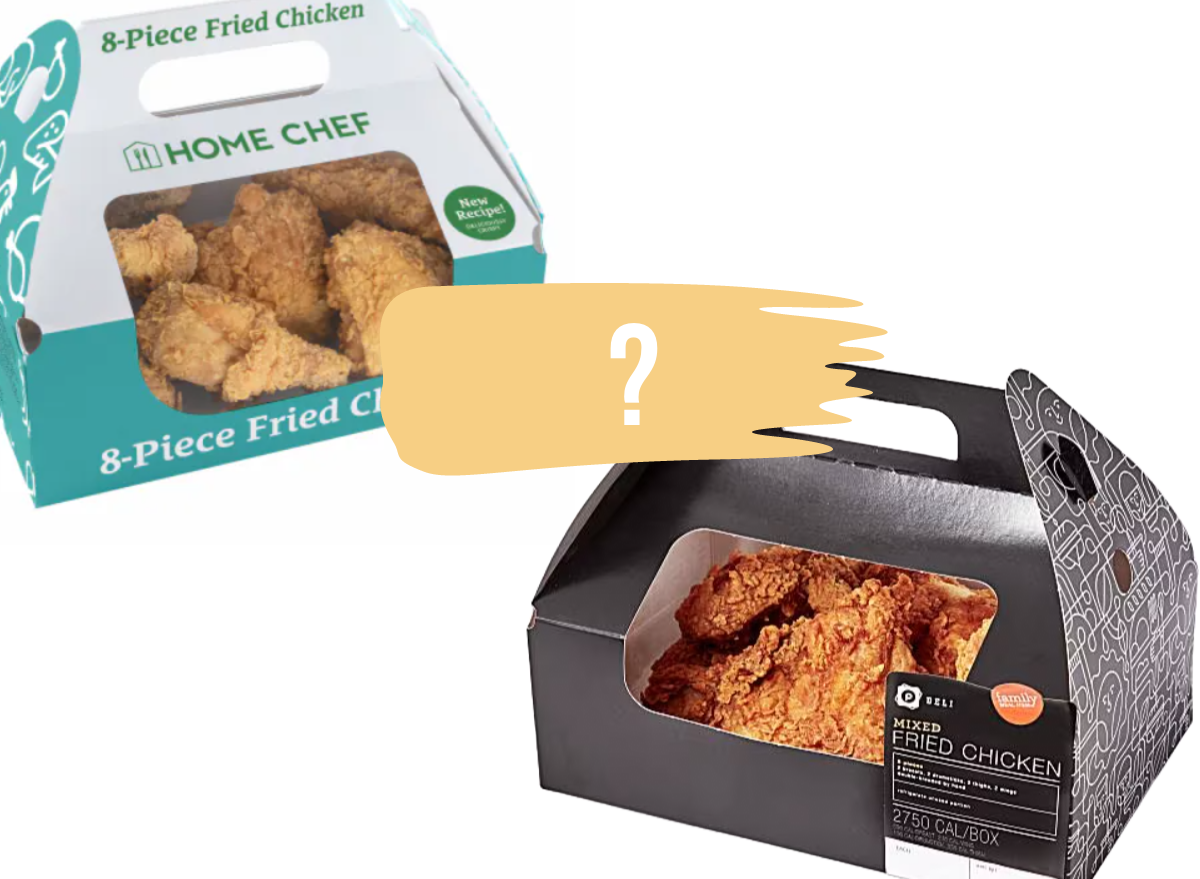 fried chicken boxes.