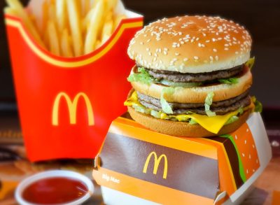 McDonald's Big Mac and fries on a table