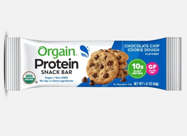 Orgain Organic Protein Snack Bar - Chocolate Chip Cookie Dough