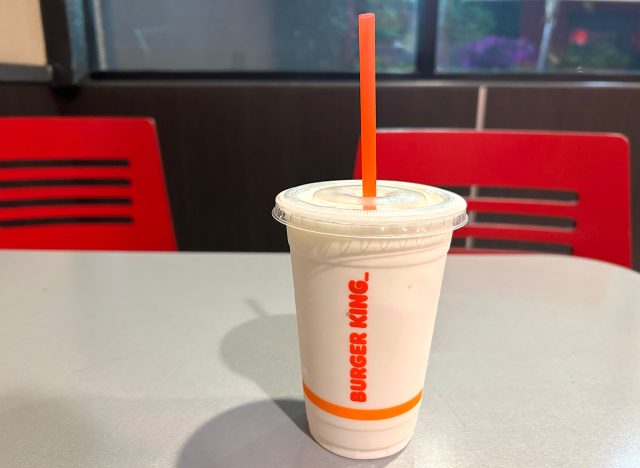 A vanilla milkshake from Burger King