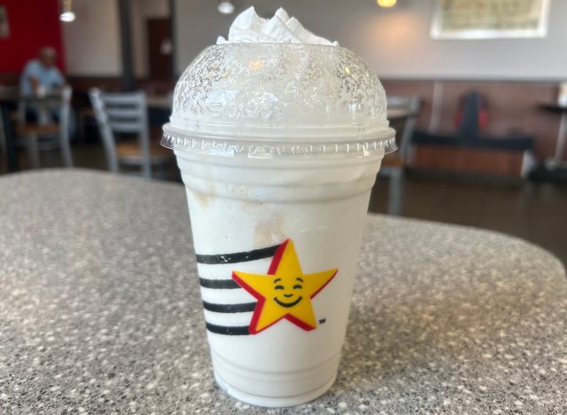 A vanilla milkshake from Carl's Jr.