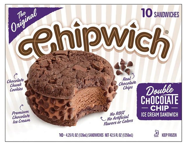Chipwich Double Chocolate Chip frozen treats at Costco