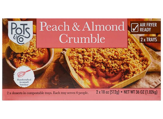 pots and co peach and almond crumble in a box from costco.