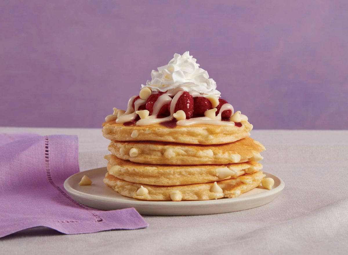 IHOP White Chocolate Raspberry Pancakes