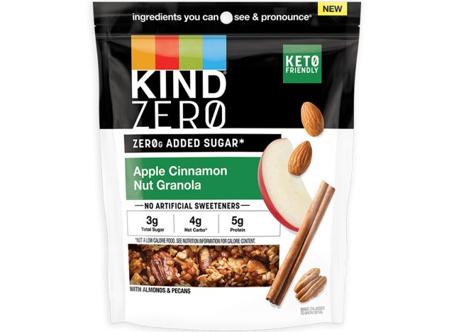 KIND Zerog Added Sugar Apple Cinnamon Nut Granola