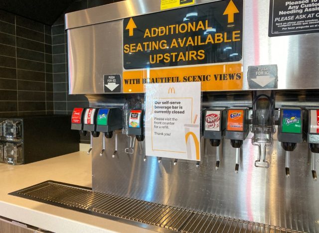 McDonald's self-serve drink station