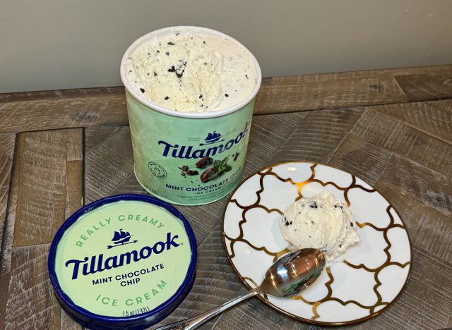Tillamook mint chocolate chip ice cream