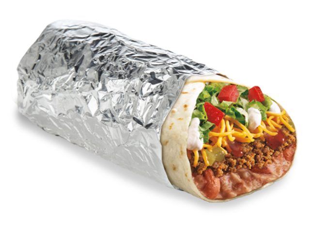 Del Taco's Epic Combo Beef & Bean Burrito