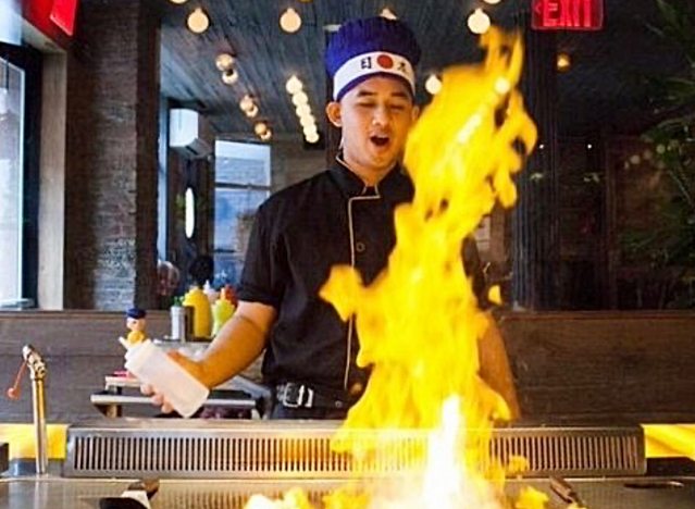 flame hibachi chef