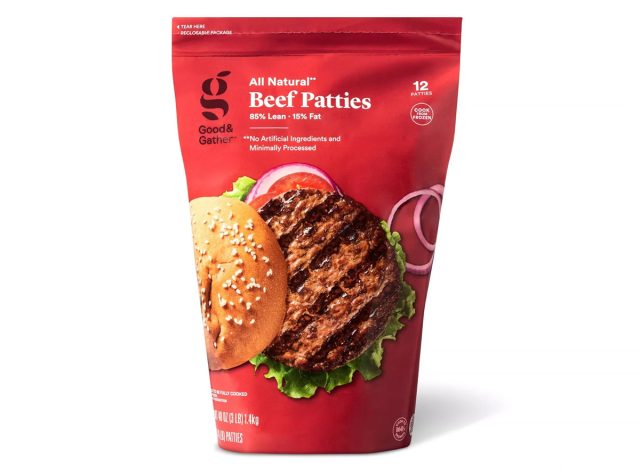 Good and Gather All Natural Frozen Beef Patties