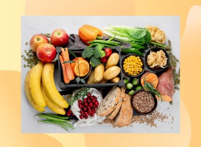 low-carb foods concept on countertop