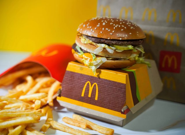 mcdonald's big mac and fries