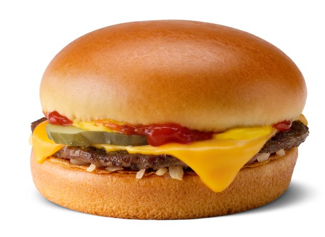 McDonald's cheeseburger