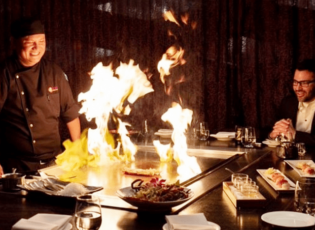 a hibachi chef at nobu in las vegas