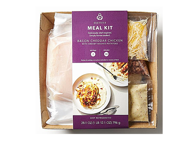 a meal kit from publix with bacon chedddar chicken and mashed potatos
