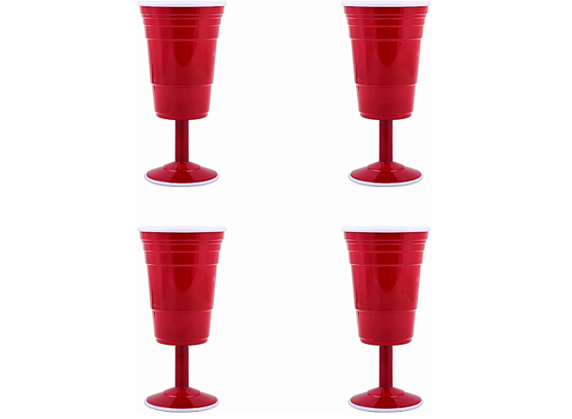 wine glasses that look like red solo cups