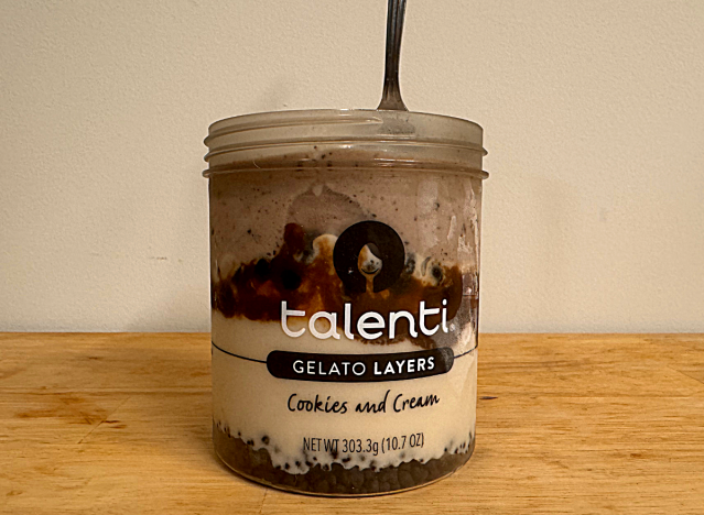 a container of talenti gelato 