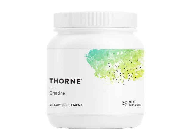 jar of Thorne creatine supplement