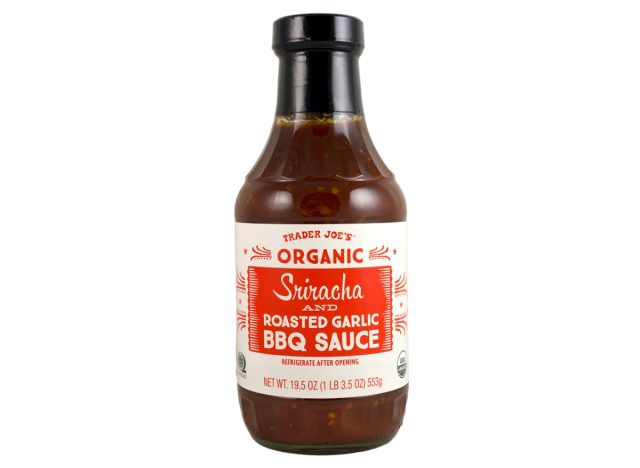 trader joe's organic sriracha roasted garlic bbq sauce