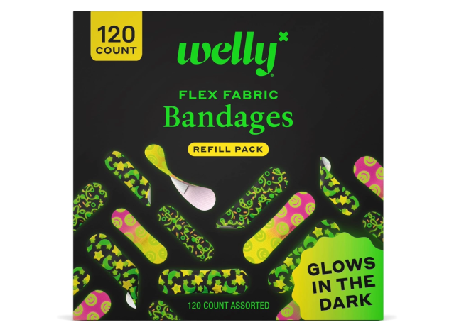 welly glow in the dark bandages