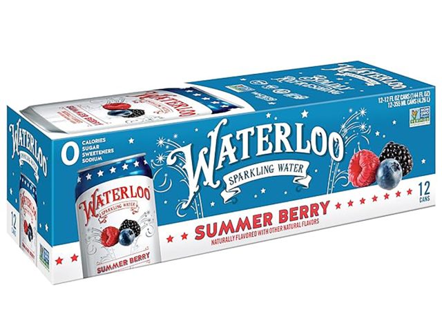 Waterloo Sparkling Water, Summer Berry flavor